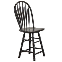 Load image into Gallery viewer, Sunset Trading Black Cherry Selections 24&quot; Swivel Barstool | Counter Height Stool | Antique Black