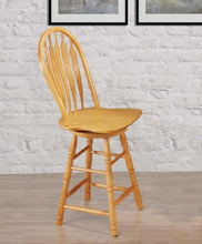 Load image into Gallery viewer, Sunset Trading Oak Selections 24&quot; Swivel Barstool | Counter Height Stool | Light Oak 