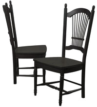 Load image into Gallery viewer, Sunset Trading Black Cherry Selections Allenridge Dining Chair | Antique Black | Set of 2