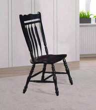 Load image into Gallery viewer, Sunset Trading Black Cherry Selections Aspen Dining Chair | Antique Black | Set of 2