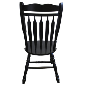Sunset Trading Black Cherry Selections Aspen Dining Chair | Antique Black | Set of 2
