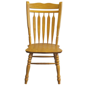 Sunset Trading Oak Selections Aspen Dining Chair | Light Oak | Set of 2