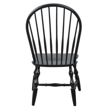 Load image into Gallery viewer, Sunset Trading Black Cherry Selections Windsor Spindleback Dining Chair | Antique Black | Set of 2