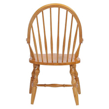 Load image into Gallery viewer, Sunset Trading Oak Selections Windsor Dining Chair with Arms | Light Oak Armchair