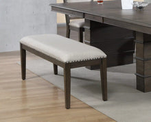 Load image into Gallery viewer, Sunset Trading Cali 50&quot; Dining Bench | Brown Solid Wood | Nailheads