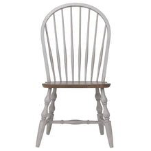 Load image into Gallery viewer, Sunset Trading Country Grove Windsor Dining Chair | Distressed Gray and Brown Wood | Set of 2