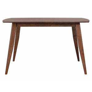 Sunset Trading Mid Century 60" Rectangular Dining Table | Danish Brown Wood | Seats 4,6  