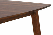 Load image into Gallery viewer, Sunset Trading Mid Century 60&quot; Rectangular Dining Table | Danish Brown Wood | Seats 4,6  