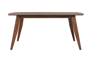 Sunset Trading Mid Century 78" Rectangular Dining Table | Danish Brown Wood | Seats 6  