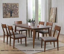Load image into Gallery viewer, Sunset Trading Mid Century 78&quot; Rectangular Dining Table | Danish Brown Wood | Seats 6  