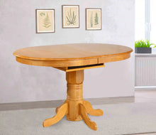 Load image into Gallery viewer, Sunset Trading Oak Selections 66&quot; Oval Pedestal Extendable Butterfly Leaf Pub Table | Counter Height Dining | Light Oak | Seats 6