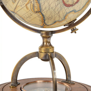 Authentic Models Terrestrial Globe With Compass - GL019