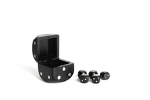 Load image into Gallery viewer, Authentic Models Dice Box With 5 Dice, Silver / Honey - GR031B