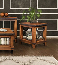 Load image into Gallery viewer, Sunset Trading Rustic City End Table| Shelf