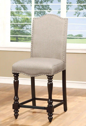 Furniture of America Roselyn Cottage Upholstered Counter Height Chairs (Set of 2) - IDF-3133PC