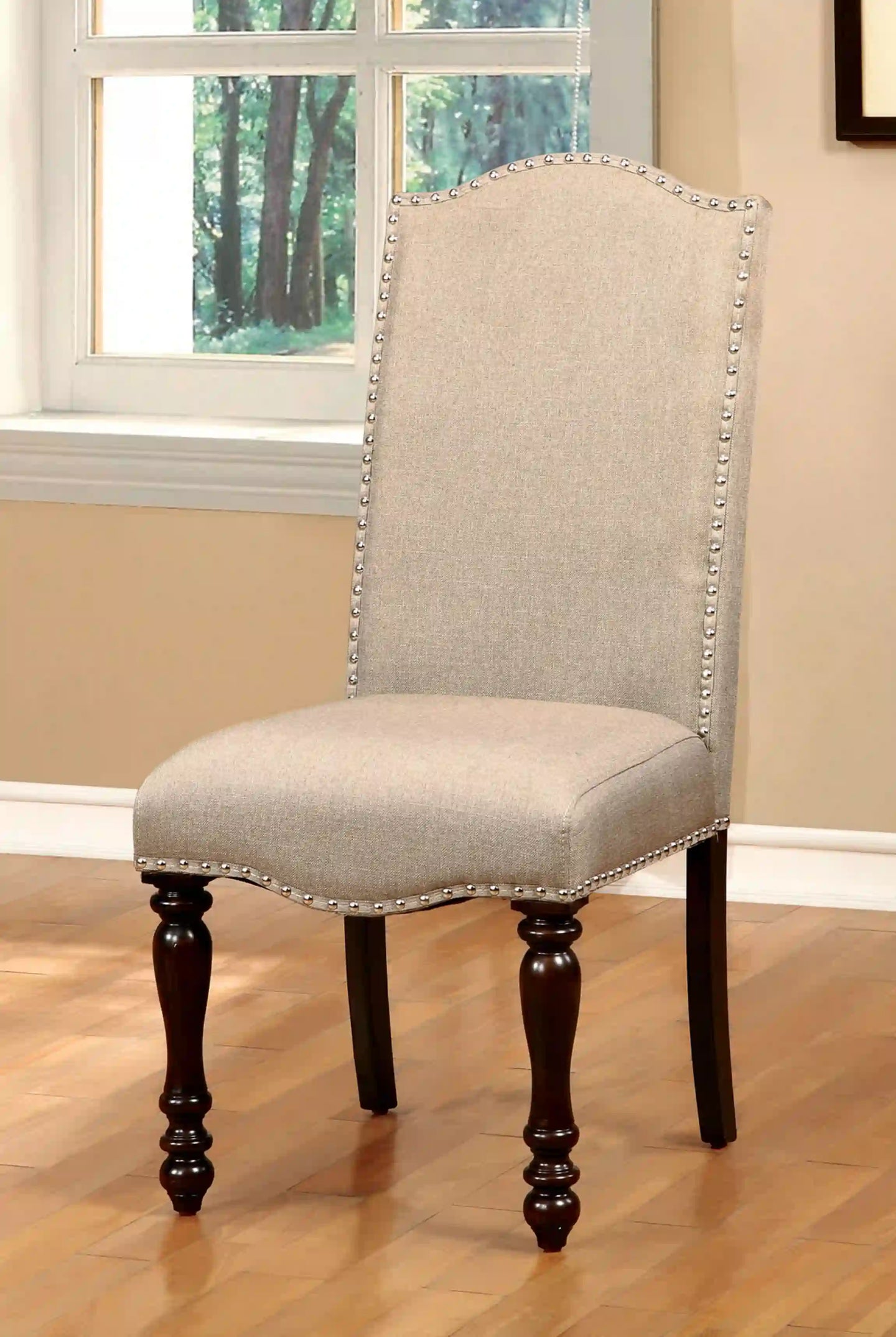 Furniture of America Roselyn Cottage Nailhead Trim Side Chairs (Set of 2) - IDF-3133SC