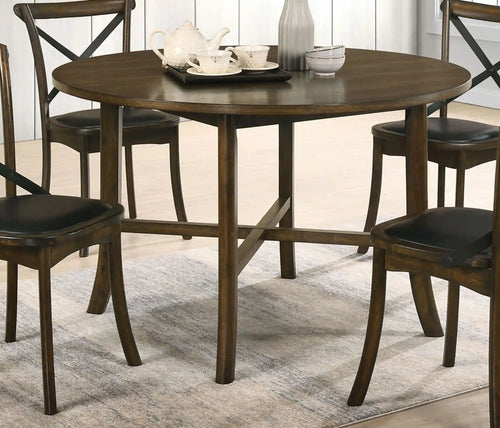 Furniture of America Marcan Transitional Round Dining Table - IDF-3148RT