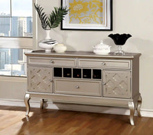Load image into Gallery viewer, Furniture of America Mora Contemporary Multi-Storage Server in Gray and Champagne - IDF-3219SV