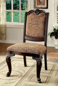 Furniture of America Raene Traditional Fabric Padded Back Side Chairs (Set of 2) - IDF-3319F-SC