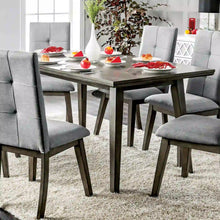 Load image into Gallery viewer, Furniture of America Halena Mid-Century Modern Rectangular Dining Table in Gray - IDF-3354GY-T
