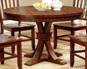 Furniture of America Monte Transitional Round Dining Table - IDF-3437RT