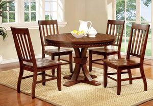 Furniture of America Monte Transitional Round Dining Table - IDF-3437RT