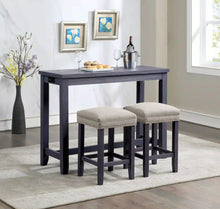 Load image into Gallery viewer, Furniture of America Sabana Counter Height Dining Table with USB Plug in Antique Blue - IDF-3474BL-PT