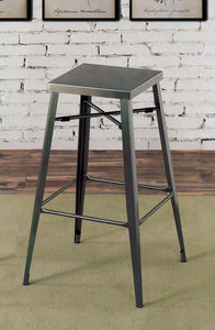 Furniture of America Simon Industrial Metal Frame Bar Stools, 30" (Set of 2) - IDF-3504BC-30