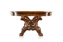 Load image into Gallery viewer, Furniture of America Larmon Traditional Extendable Pedestal Dining Table - IDF-3557T