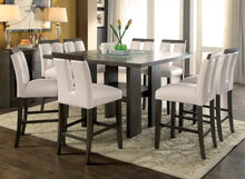 Load image into Gallery viewer, Furniture of America Zia Contemporary LED Counter Height Table in Gray - IDF-3559GY-PT