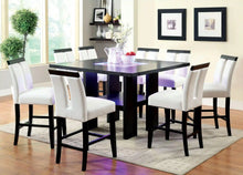 Load image into Gallery viewer, Furniture of America Zia Contemporary LED Counter Height Table in Black - IDF-3559PT