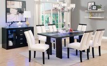 Load image into Gallery viewer, Furniture of America Bearington Contemporary LED Dining Table in Black - IDF-3559T