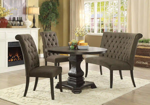 Furniture of America Marynda Transitional Button Tufted Side Chairs in Gray (Set of 2) - IDF-3564GY-SC