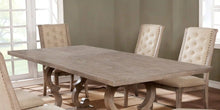 Load image into Gallery viewer, Furniture of America Venna Rustic Trestle Dining Table in Natural Tone - IDF-3577T