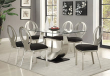 Load image into Gallery viewer, Furniture of America Sheena Contemporary Glass Top Dining Table - IDF-3726T