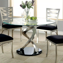 Load image into Gallery viewer, Furniture of America Drumond Contemporary Stainless Steel Dining Table - IDF-3729T