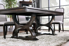 Load image into Gallery viewer, Furniture of America Helfor Mid-Century Modern Trestle Base Dining Table - IDF-3734T