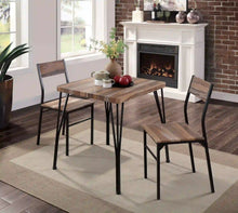 Load image into Gallery viewer, Furniture of America Lamount 3-Piece Dining Set in Natural and Espresso - IDF-3796T-28-3PK