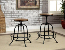 Load image into Gallery viewer, Furniture of America Kline Industrial Swivel Bar Stools (Set of 2) - IDF-3803PC