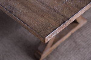 Furniture of America Jamsen Rustic 77-inch Trestle Dining Table - IDF-3829T-77