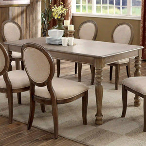 Furniture of America Pearse Transitional Rectangular Dining Table - IDF-3872T