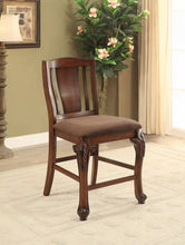 Load image into Gallery viewer, Furniture of America Hannah Traditional Padded Counter Height Chairs (Set of 2) - IDF-3873PC