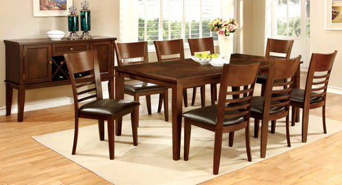 Furniture of America Othello Transitional Dining Table with 18