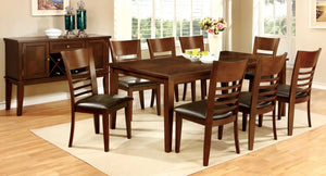 Furniture of America Othello Transitional Dining Table with 18" Leaf, 78" - IDF-3916T-78