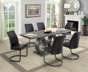 Furniture of America Monte Transitional Faux Leather Upholstered Side Chairs (Set of 2) - IDF-3918SC