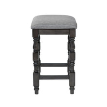 Load image into Gallery viewer, Furniture of America Weighton Padded Counter Height Stools in Dark Gray (Set of 2) - IDF-3979DG-BC