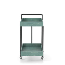 Load image into Gallery viewer, Furniture of America Lackomb 2-Shelf Serving Cart in Antique Blue - IDF-AC316BL