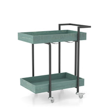 Load image into Gallery viewer, Furniture of America Lackomb 2-Shelf Serving Cart in Antique Blue - IDF-AC316BL