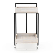 Load image into Gallery viewer, Furniture of America Lackomb 2-Shelf Serving Cart in Antique White - IDF-AC316WH