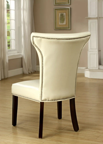 Furniture of America Ferry Contemporary Upholstered Accent Chairs (Set of 2) - IDF-AC6661WH-2PK